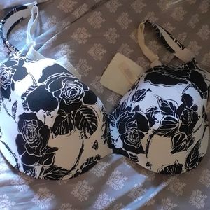 42F Floral Padded Back Smoothing Bra
